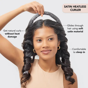 
            
                Load image into Gallery viewer, Satin Heatless Curling Set - Charcoal
            
        