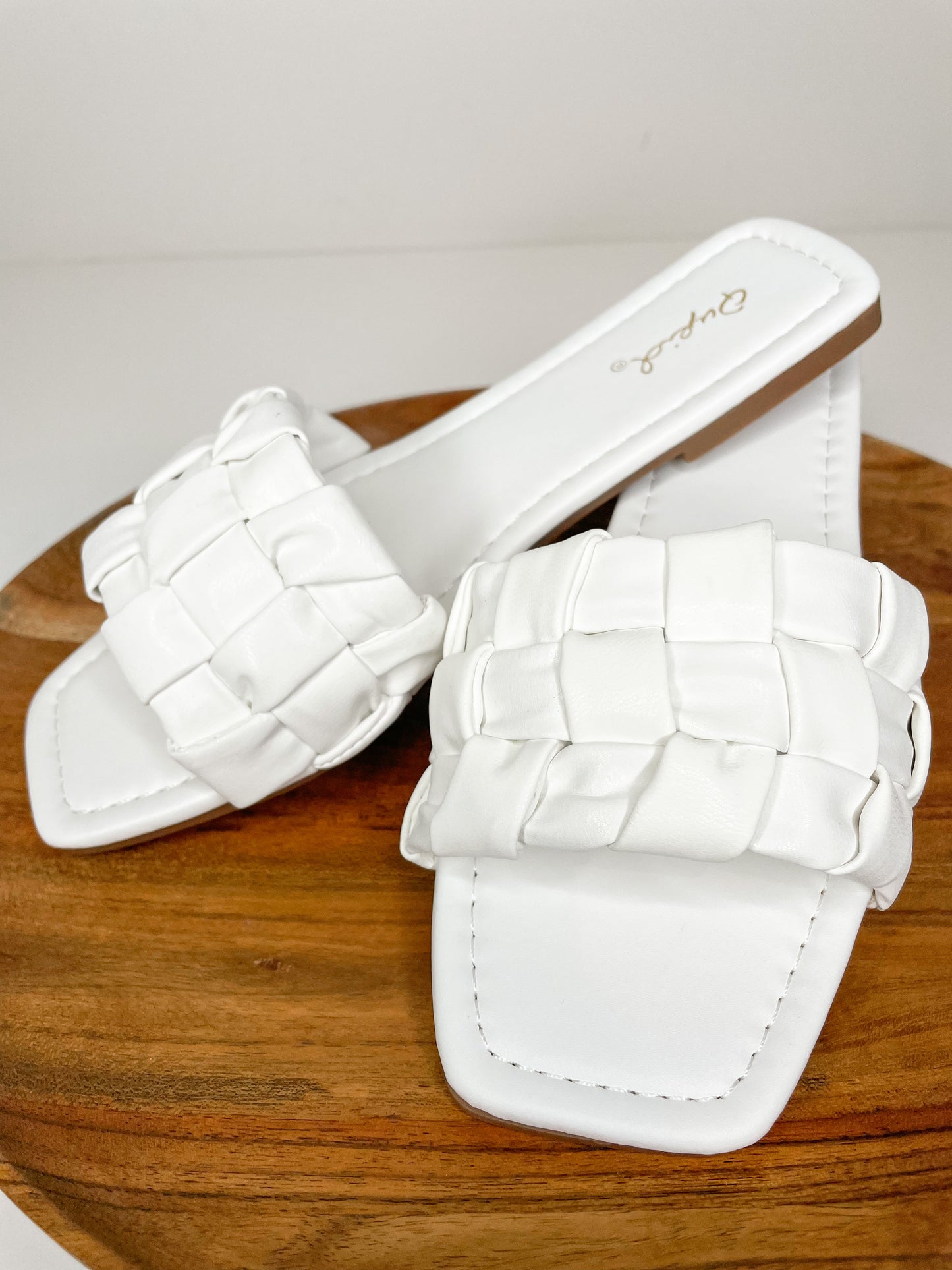 Lily Braided Band Sandal- White - 27 West