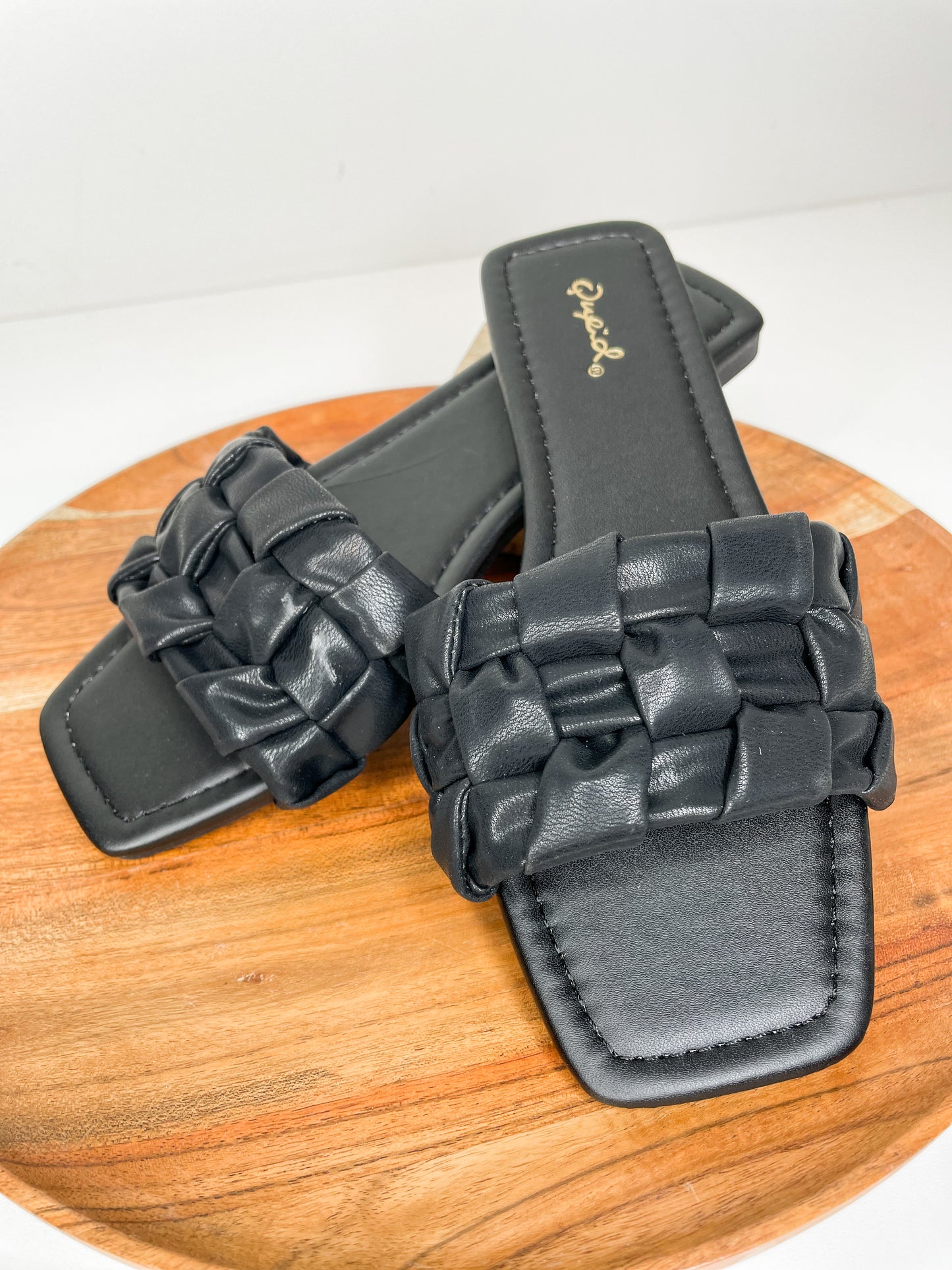 Lily Braided Band Sandal- Black - 27 West