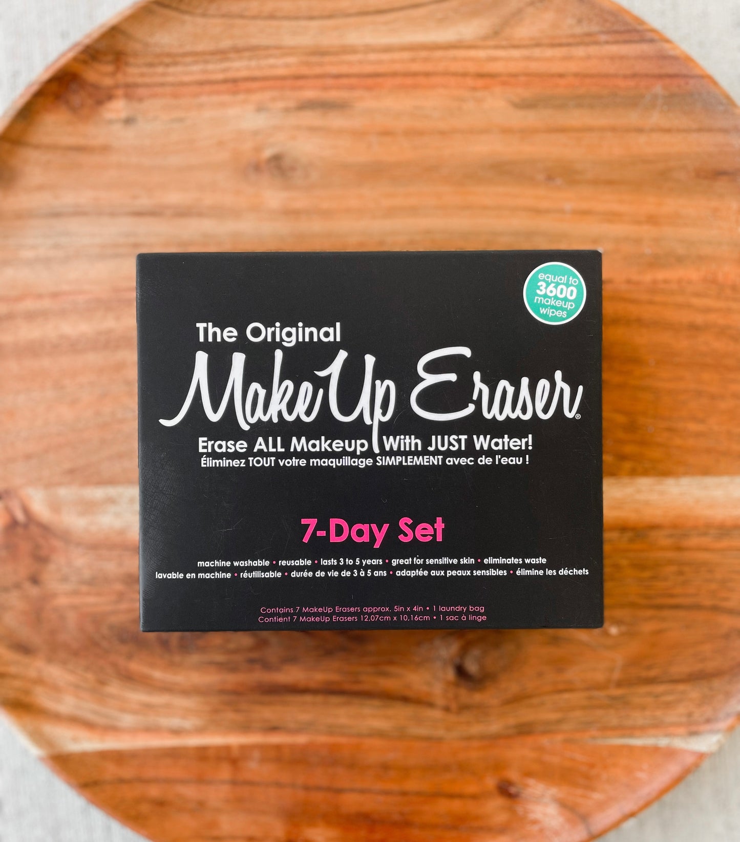MakeUp Eraser 7 Day Set- Black - 27 West