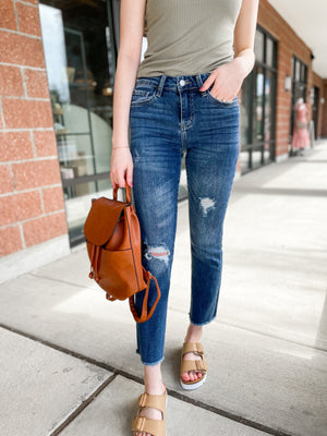 Haven Mid-Rise Cropped Denim