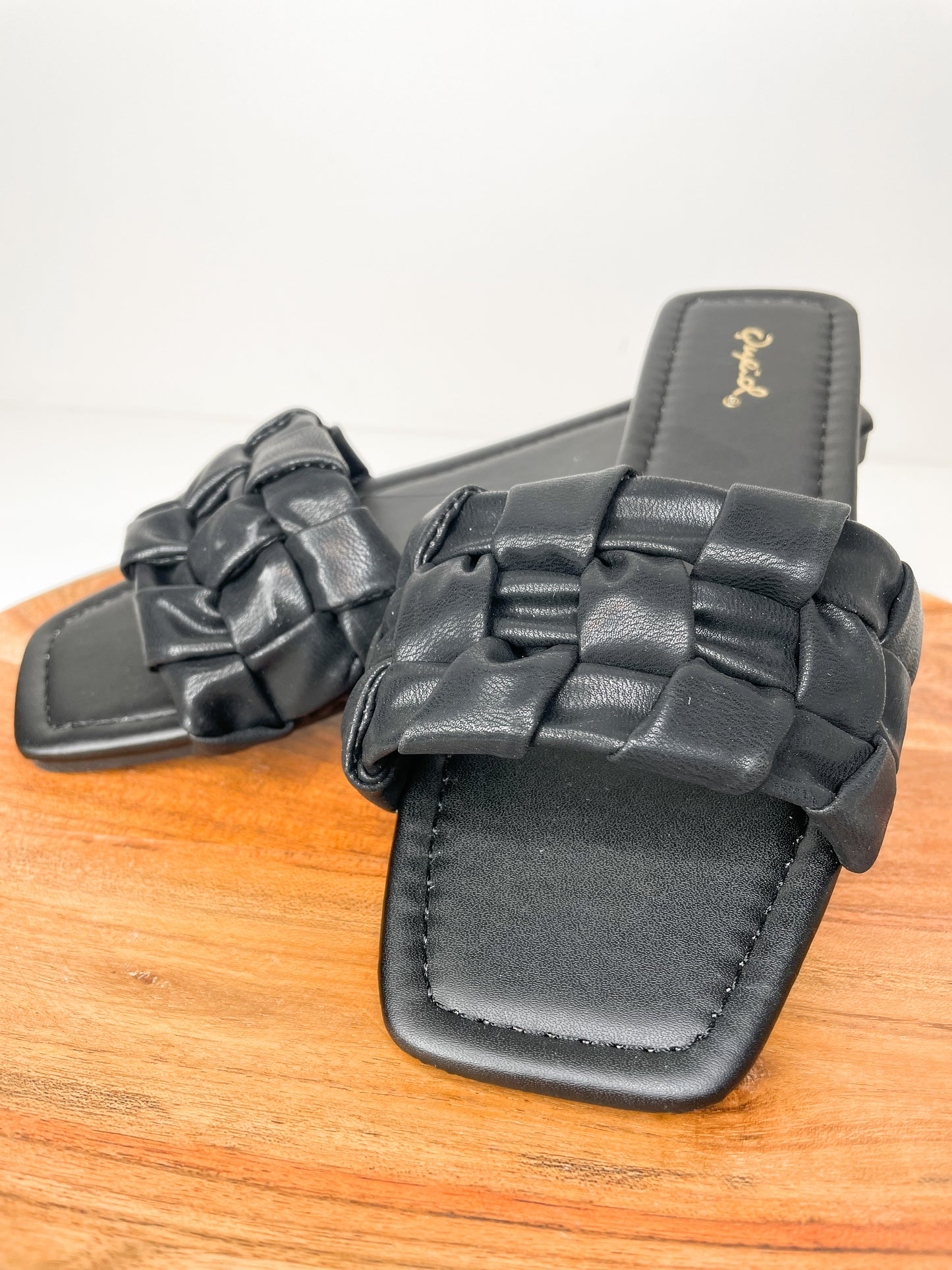 Lily Braided Band Sandal- Black - 27 West