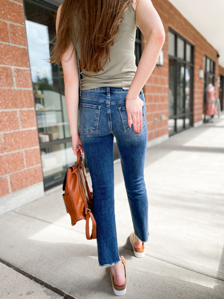 Haven Mid-Rise Cropped Denim